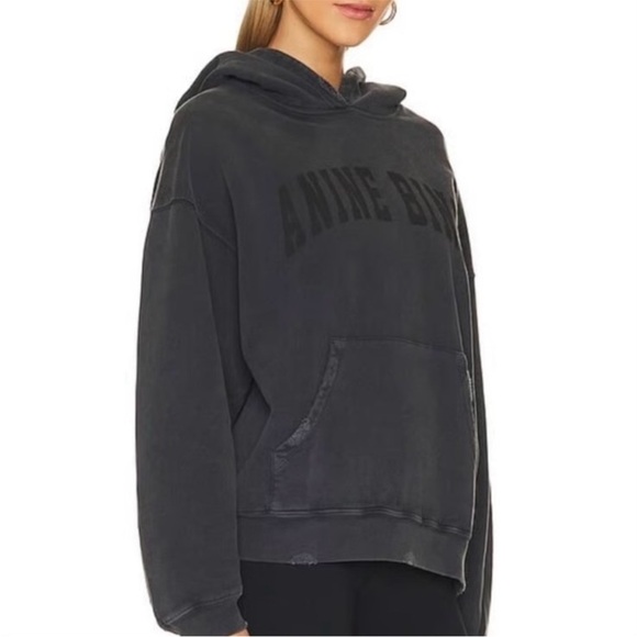 Anine Bing Harvey Sweatshirt Washed Black - Picture 4 of 15